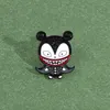 新しい漫画パンクダークマントゴーストピエロビッグマウスマウスエナメルアニメーションキャラクターピンデニムデニム服ラペルペンダントジュエリーG5312658