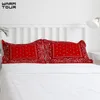 Warmtour Duvet Cover Paisley - Bandana - Red Southwestern Boho Duvet Funda Juego de camas de 4 piezas Set para camas