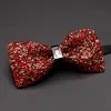 2020 Ny modedesigner Mens Diamond Bow Ties Wedding Party Formell kostym Double Fabric Bowtie Business Nathtie Butterfly Knot16948617