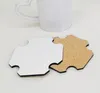 Sublimacja MDF Coaster 100 * 100 * 4mm Dekoracja Dekoracji DIY Kubek Mata Dostosowany Wody Butelki Tacy MDF Drewniany Kubek Kubek Mata Sn1913