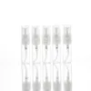 3 ml leeres Mini-Parfüm-Glasfläschchen, klare Nebel-Sprühpumpe, Probenstift-Container, kleine Parfüm-Zerstäuber-Sprüher-Flaschen-Behälter