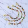 New Beautiful Multi Flower Gemstones Bracelet with Rainbow Cz Paved Women Wedding Bracelet Bangle Wholesale Bulk 2020 New Styles