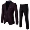 Suite męskie garnitury z spodniami 2 sztuki Formalne odzież na wesele dobrej jakości mężczyźni szczupły czarne garnitury Blazer Kurtki Rozmiar 2xl #07011264N