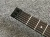 Headless E-Gitarre, schwarze Farben, 6 Saiten, Lindenholz, GT-PRO, tragbar, Metall, MusicTravel, Akzeptieren Sie jeden Stil