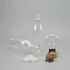 20 Stück 200 ml leere transparente Kosmetikflaschen mit Aluminiumdeckel, durchsichtige Plastikflasche in Reisegröße mit versiegeltem Deckel