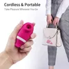 NXY Vibromasseur Sucer Lécher 2 en 1 Clitoris Vibromasseur pour Femme Couple Clit Sucker Stimulateur de Langue Fellation Orale Mamelons Masseurs Sex Toys 0104