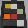 Heißer Verkauf Schmuckschatulle mit Stempel Mulitcolor Brief Schmuck Verpackung Vitrine Box Quadratisch Schwarz Hohe Qualität