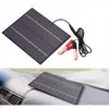 BUHESHUI Portatile 12V 5.5W Pannello Solare Power Bank Caricabatterie Solare Batteria Esterna per Auto con Coccodrillo