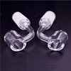 4mm 100% Kalın Kuvars Banger 10mm 14mm 18mm Kuvars Domeless Tırnak Kadın Erkek Ortak 90 Derece Quartz Banger Nail Club