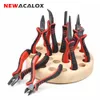 Newacalox 4,5 "Kit DIY Wire Stripper Cutter Diagonal Flat Nose Tänger Smycken Märkning Handverktyg Y200321