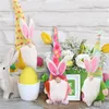 Easter Bunny Gnome sem rosto Rabbit anão boneca Doll Páscoa Partem da primavera Prigula coelhos Dwarves Kids Gifts Home Table Decoration