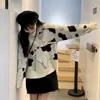 Vintage Casual Loose Lazy Cow Pull Femme Coréenne Harajuku Chandails Femmes Japonais Kawaii Mignon Ulzzang Vêtements Pour Femmes LJ201113