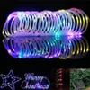 100 200 LED décoration de jardin à énergie solaire corde tube guirlande lumineuse extérieure étanche guirlande lumineuse guirlande pour cour de noël a31