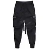 Godlikeu Mens Pants Tactical Cargo Casual mode Skinny Elastic Midje Harem Jogging Running Trousers3222