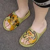 Dzieci Kapcie Dziewczyny Lato Cute Cartoon Graffiti Plaża Sandały Dzieci Łazienka Toddler Boys Indoor Flip Flops Baby Home Buty 211231