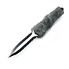 Mict grand camo A07 9 pouces double action en option autotf chasse pliant lame fixe couteau de poche couteaux de survie cadeau de noël