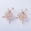 Broches de danseuse de Ballet en cristal pour filles, exquises, Bijouterie mignonne pour femmes, Corsage de haute qualité, cadeau à la mode