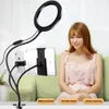 8inch Ring Light Desktop Kit med tablett telefonhållare för smink YouTube Video Live Stream Beauty Selfie Light Lampa för iPad