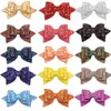 15 pièces Glitter 5 pouces Bow Boutique Clips Paillettes Multi Couleur Big Hair Bows Pour Baby Girls Teens Toddlers LJ201226