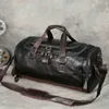 Kvalitet läder resväskor män bär på bagage duffel handväska avslappnad resa tote stor helg xa631zc 202211