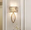 Luxe LED-wandlampen voor woonkamer badkamer gang trappen loft lamp moderne slaapkamer kristal wandlamp Specchio da parete