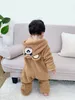 Unisex Baby Rompers Boys Girls Fleece Hooded Winter Fleece Jumpsuit Soft Cute Cartoon Coats Newborn Infant Bodysuits toddler kids jacket