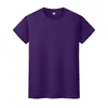 Yeni Yuvarlak Boyun Katı Renk T-Shirt Yaz Pamuk Dip Gömlek Kısa Kollu Erkek ve Bayan Yarım Kollu 5zbbit