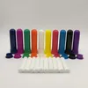 50 Takım / grup Toptan Boş Aroma Inhaler Yüksek Kaliteli Pamuklu Fitiller 51mm Plastik 10 Renkler Şişe Nazal Inhalers Sticks