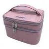 NXY cosmetic bags Wholesale Factory price Pink Pu Waterproof Travel Clear Makeup bag with uvc sterilizing Cosmetics Bag for Lady 220118