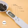 Digital Spoon Weading Scale 500g/0.1G Portable LCD Display Elektronisk vikt Mätskedar Mini Matvåg Balans Bakning BAKYMAR Väger 0587