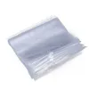 50 pcs/lot sacs d'emballage transparents à fermeture éclair vêtements refermables Poly plastique vêtements marchandises sacs à fermeture éclair pour vêtements de bateau chemise jean