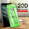 Protecteur d'écran 20D, Film HD Ultra clair en verre trempé à colle complète pour Iphone 15 14 13 X XR 11 12 mini Pro Max Samsung Huawei