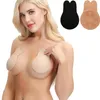 Kobiety Push Up Bras Do Samoprzylepny Bez Ramiączek Niewidzialny Biustonosz Bra Reusable Lepki Podnośnik Piersi Taśma Kawaii Królik Biustonosz Pads Sutek