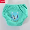 Iyeal de alta qualidade bebê fraldas reutilizáveis ​​fraldas fraldas crianças meninas meninos À prova d 'água algodão potty treinamento calça 8 pcs / lote 201117