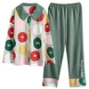 BZEL New Spring Autumn Sleepwear Imposta Kawaii Cartoon Pigiama Suit per le donne Soft Cotton Ladies Home Wear Large Size Pijama Pyjama Y200708