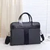 2021 Ny Leather Male Business Single Shoulder Bag Cross Sector Briefcase Datorpaket lutande väska Mäns handväskor med hög kvalitet