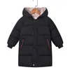 소년 재킷 여자 겨울 코트 어린이 자켓 아기 두꺼운 긴 코트 아이 따뜻한 겉옷 두건 코트 스노우트 overcoat 옷 lj200828