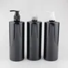 500ml Empty Lotion Pump Bottles Black Liquid Soap Dispenser Containers Body Cream Spray Bottle Cosmetic Container