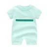 Baby Jumpers Moda Letras Imprimir Macacões Meninos Meninas Infantil Unisex Mangas de Manga Curta Mugas Crianças Crianças Respirável Onesies