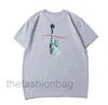 디자이너 T 셔츠 브랜드 편지 자수 고품질이있는 짧은 여름 패션 캐주얼 캐주얼