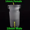 봉 흡연 액세서리 10mm 드롭 다운 어댑터 공동 14mm 남성 여성 18mm Recycler Oil Rigs Dab Glass Water Pipes Bowl Bubbler