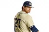 Custom Georgia Tech Yellow Jackets Gold NCAA College Baseball Jersey för Mens Woms Youth Double Stitched Name and Number Baseball Jersey