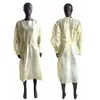 부직포 보호 복 일회용 절연 가운 의류 안티 먼지 야외 보호 복 일회용 비옷 RRA3743 정장