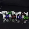 14 mm de 18 mm Custos de vidrio macho de color Heady Male Tipes Bongs Bongs Tazones de vidrio multicolor de alta calidad para la venta de fumar