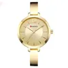 Luxury Fashion Dress Ladies Bracelet Watches Womens Quartz Stainless Steel Band Rose Gold Wristwatch lady Watch Reloj Mujer214B