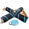 Cat Tunnel Dobrável 3/4/5 Way Pet Play Túnel Túnel Túnel Tombo Treinamento Brinquedo Para Cães Cães Rabbits Pet Supplies LJ201125