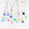 European och American White K Necklace Personlighet Kanin Head Alloy Water Drop Oil Pendant Ornaments Multi-Color Valfri