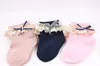 Barn spetsar Strumpor Vår Höst Baby Tjejer Bomull Lace Bowknot Sock Kids Princess Socks Koreanska Toddler Ankle High Socks S943
