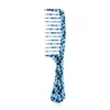 1Pc Palstic Hair Combs Leopard Anti-static Handle Wide Tooth Detangling Salon Styling Tools Barber Hairdressing Accessories