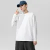 Confort couleurs hauts T-Shirts homme grande taille 3xl 4xl 5xl bas petit haut col rond manches longues noir rouge blanc